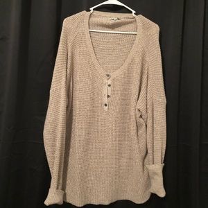 American eagle boyfriend fit sweater in tan